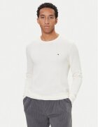 Tommy Hilfiger Pulover Essential MW0MW36347 Écru Regular Fit
