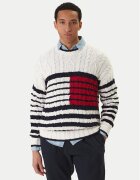 Tommy Hilfiger Pulover MW0MW42782 Écru