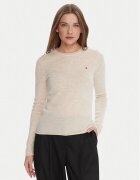 Tommy Hilfiger Pulover WW0WW40264 Écru Regular Fit