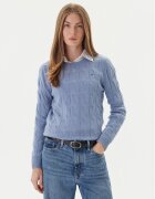 Tommy Hilfiger Pulover WW0WW43586 Albastru celest Regular Fit
