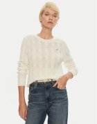 Tommy Hilfiger Pulover WW0WW43586 Écru Regular Fit