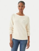 Tommy Hilfiger Pulover WW0WW44975 Écru Regular Fit
