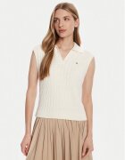 Tommy Hilfiger Pulover WW0WW45655 Écru Regular Fit