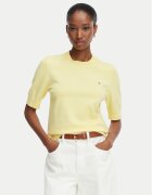 Tommy Hilfiger Pulover WW0WW49705 Galben deschis Regular Fit