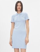 Tommy Hilfiger Rochie de zi 1985 WW0WW37853 Albastru celest Slim Fit