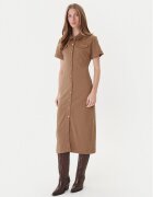 Tommy Hilfiger Rochie tip cămașă Gold Button WW0WW44617 Regular Fit