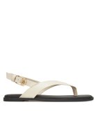 Tommy Hilfiger Sandale Color Block Thong Flat Sandal FW0FW08883 Écru