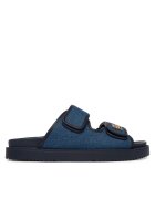 Tommy Hilfiger Şlapi Double Strap Denim Sandal FW0FW09123