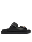 Tommy Hilfiger Şlapi Double Strap Leather Sandal FW0FW09121