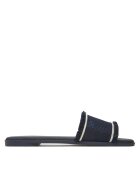 Tommy Hilfiger Şlapi Fringe Canvas Flat Sandal FW0FW08908