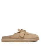 Tommy Hilfiger Şlapi Th Buckle Fur Suede Mule FW0FW09083