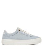 Tommy Hilfiger Sneakers Th Foxing Platform Washed Canvas FW0FW09172 Albastru celest