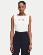 Tommy Hilfiger Top Classic WW0WW50947 Alb Regular Fit