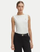 Tommy Hilfiger Top WW0WW47807 Écru Slim Fit