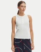Tommy Hilfiger Top WW0WW49251 Écru Slim Fit