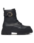 Tommy Hilfiger Trappers Leather Th Buckled Lace-Up Boot FW0FW09550