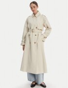 Tommy Hilfiger Trench WW0WW50627 Écru Oversize