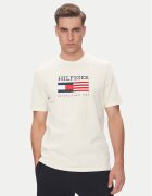 Tommy Hilfiger Tricou American Monotype MW0MW39843 Écru Regular Fit
