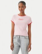 Tommy Hilfiger Tricou Logo Graphic Ringer WW0WW49245 Slim Fit