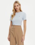 Tommy Hilfiger Tricou New Cody WW0WW40587 Albastru celest Slim Fit