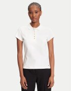 Tommy Hilfiger Tricou polo Gold Button WW0WW45768 Écru Slim Fit
