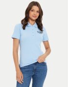 Tommy Hilfiger Tricou polo Script WW0WW43624 Albastru celest Slim Fit