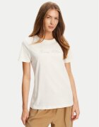 Tommy Hilfiger Tricou Script WW0WW47210 Écru Regular Fit