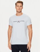 Tommy Hilfiger Tricou Tommy Logo MW0MW11797 Albastru celest Regular Fit