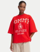 Tommy Hilfiger Tricou Varsity Crest WW0WW50940 Oversize