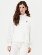 Tommy Jeans Bluză Badge DW0DW19414 Écru Boxy Fit