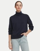 Tommy Jeans Bluză cu gât Essetnial DW0DW23361 Relaxed Fit