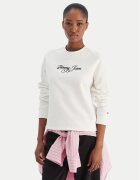 Tommy Jeans Bluză Essential DW0DW21922 Écru Regular Fit