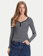 Tommy Jeans Bluză Henley DW0DW20903 Slim Fit
