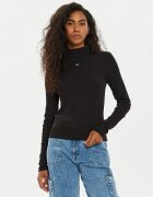 Tommy Jeans Bluză Tjw Essential Mock Neck DW0DW19830 Slim Fit