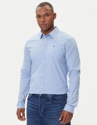 Tommy Jeans Cămașă DM0DM04405 Albastru celest Slim Fit