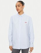 Tommy Jeans Cămașă DW0DW19358 Albastru celest Relaxed Fit
