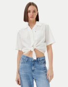 Tommy Jeans Cămașă DW0DW20286 Écru Regular Fit