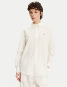 Tommy Jeans Cămașă DW0DW20292 Écru Relaxed Fit