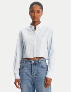 Tommy Jeans Cămașă DW0DW21400 Albastru celest Relaxed Fit