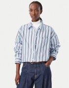 Tommy Jeans Cămașă Essential DW0DW23340 Albastru deschis Oversize