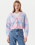 Tommy Jeans Cardigan Argyle DW0DW21180 Relaxed Fit