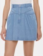 Tommy Jeans Fustă de blugi Chambray DW0DW17440 Regular Fit