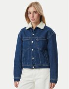 Tommy Jeans Geacă de blugi Archive Teddy DW0DW23519 Regular Fit
