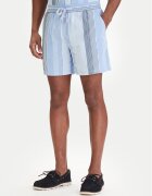 Tommy Jeans Pantalon scurți din material Dobby Stripe DM0DM22830 Albastru celest Relaxed Fit