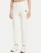 Tommy Jeans Pantaloni trening Badge DW0DW20679 Écru Regular Fit