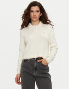 Tommy Jeans Pulover DW0DW19833 Écru Regular Fit
