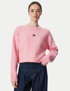 Tommy Jeans Pulover Fluffy Badge DW0DW23831 Regular Fit