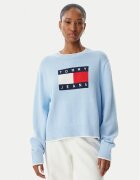 Tommy Jeans Pulover Intarsia Flag Badge DW0DW22316 Relaxed Fit