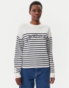 Tommy Jeans Pulover Varsity DW0DW20251 Écru Regular Fit