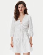 Tommy Jeans Rochie de vară DW0DW20341 Écru Regular Fit